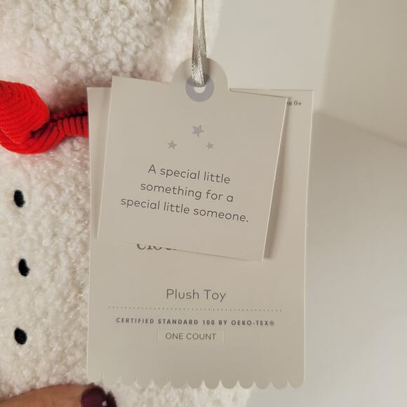 Cloud Island Plush Snowman 10" White Red Scarf Hat Holiday Stuffed Toy Stuffy - Picture 13 of 13